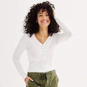 Sonoma | Ribbed Long Sleeve Henley